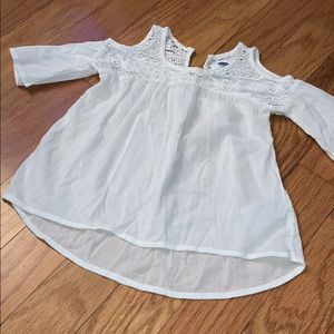 Girls cold shoulder tunic